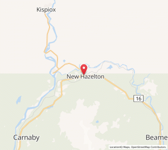 Map of New Hazelton, British ColumbiaBritish Columbia