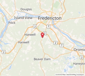 Map of New Maryland, New BrunswickNew Brunswick