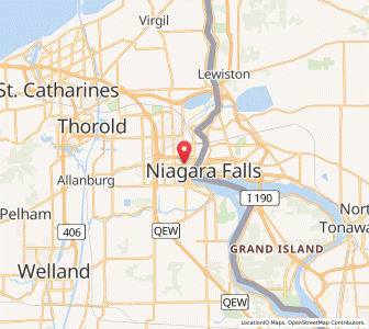 Map of Niagara Falls, OntarioOntario