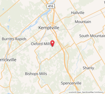 Map of North Grenville, OntarioOntario