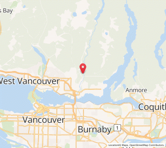 Map of North Vancouver District, British ColumbiaBritish Columbia