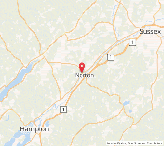 Map of Norton, New Brunswick