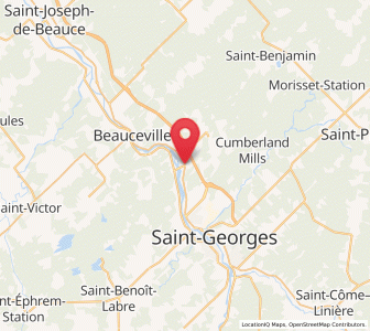 Map of Notre-Dame-des-Pins, Quebec