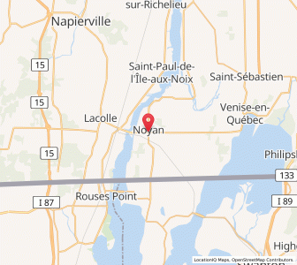 Map of Noyan, QuebecQuébec