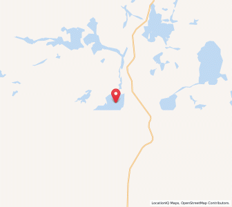 Map of Obonga Lake, Ontario