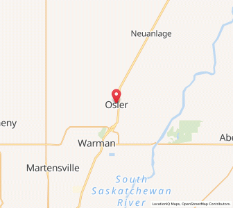 Map of Osler, SaskatchewanSaskatchewan