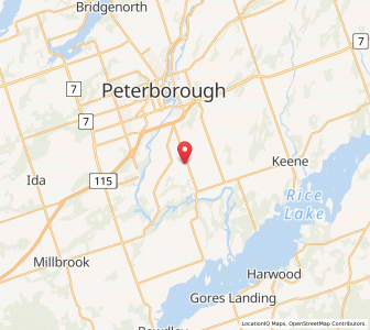 Map of Otonabee, OntarioOntario