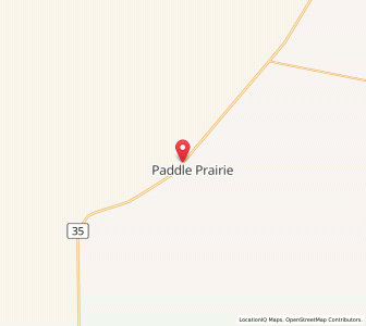Map of Paddle Prairie, AlbertaAlberta