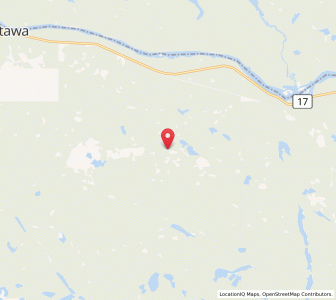Map of Papineau-Cameron, OntarioOntario