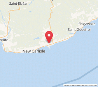 Map of Paspébiac, Quebec