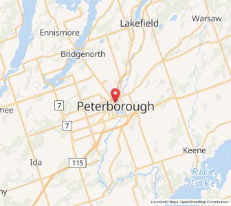 Map of Peterborough, OntarioOntario