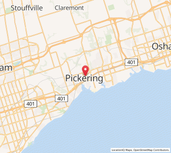 Map of Pickering, OntarioOntario