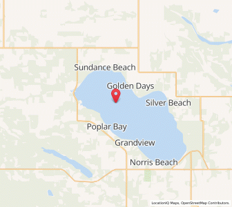 Map of Pigeon Lake, AlbertaAlberta