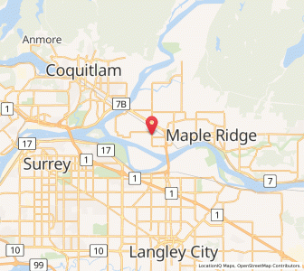 Map of Pitt Meadows, British ColumbiaBritish Columbia
