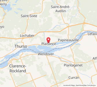 Map of Plaisance, QuebecQuebec