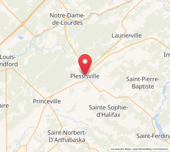 Map of Plessisville, Quebec
