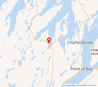 Map of Point Leamington, Newfoundland & LabradorNewfoundland and Labrador