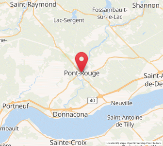 Map of Pont-Rouge, Quebec