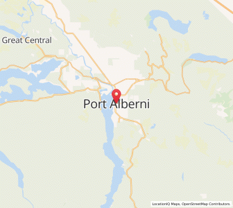 Map of Port Alberni, British ColumbiaBritish Columbia