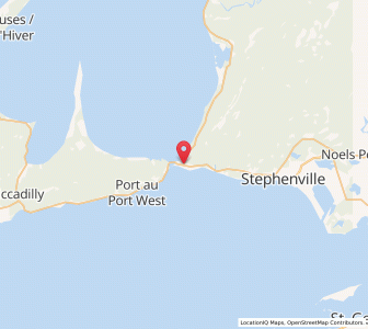 Map of Port au Port, Newfoundland & LabradorNewfoundland and Labrador