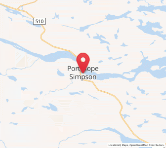 Map of Port Hope Simpson, Newfoundland and Labrador
