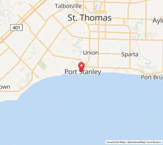 Map of Port Stanley, OntarioOntario