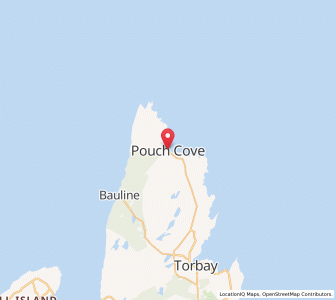 Map of Pouch Cove, Newfoundland & LabradorNewfoundland and Labrador