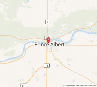 Map of Prince Albert, SaskatchewanSaskatchewan