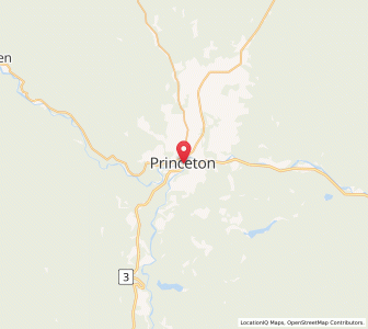 Map of Princeton, British ColumbiaBritish Columbia