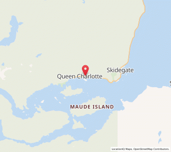 Map of Queen Charlotte, British ColumbiaBritish Columbia