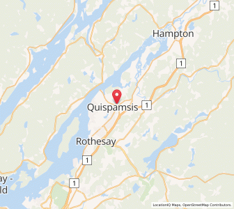 Map of Quispamsis, New BrunswickNew Brunswick