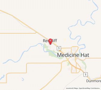 Map of Redcliff, AlbertaAlberta