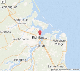 Map of Richibucto, New BrunswickNew Brunswick