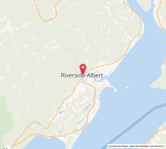 Map of Riverside-Albert, New BrunswickNew Brunswick