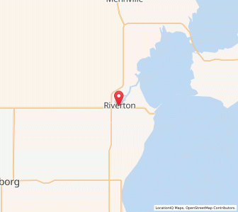 Map of Riverton, ManitobaManitoba