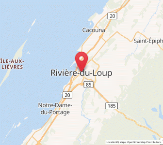 Map of Rivière-du-Loup, Quebec