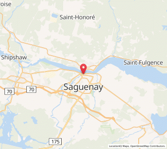 Map of Saguenay, QuebecQuebec