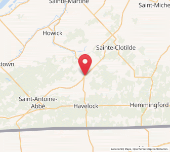 Map of Saint-Chrysostome, Quebec