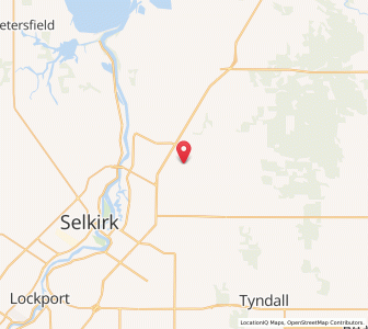 Map of Saint Clements, ManitobaManitoba