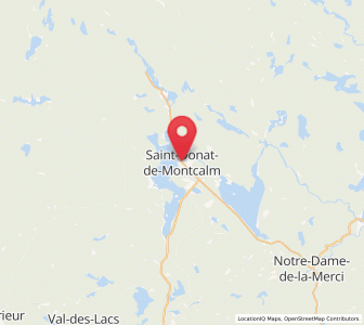 Map of Saint-Donat-de-Montcalm, Quebec