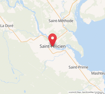 Map of Saint-Félicien, Quebec