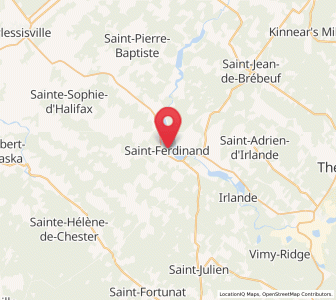 Map of Saint-Ferdinand, Quebec
