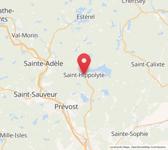 Map of Saint-Hippolyte, Quebec