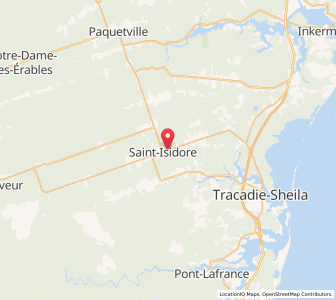 Map of Saint-Isidore, New BrunswickNew Brunswick