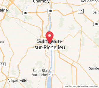 Map of Saint-Jean-sur-Richelieu, Quebec