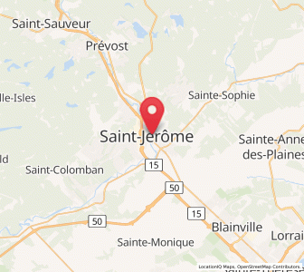 Map of Saint-Jérôme, Quebec