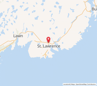 Map of Saint Lawrence, Newfoundland & LabradorNewfoundland and Labrador