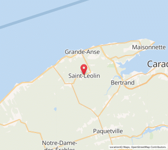 Map of Saint Léolin, New BrunswickNew Brunswick