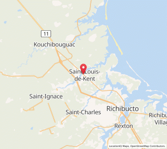 Map of Saint-Louis de Kent, New BrunswickNew Brunswick