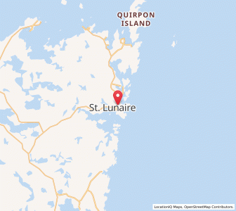 Map of Saint Lunaire-Griquet, Newfoundland & LabradorNewfoundland and Labrador